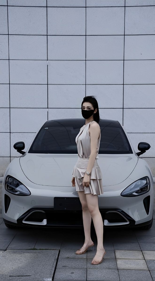 量都这么高的吗？仙女也就长这样吧麻将胡了2小米SU7的美女车主质(图2)