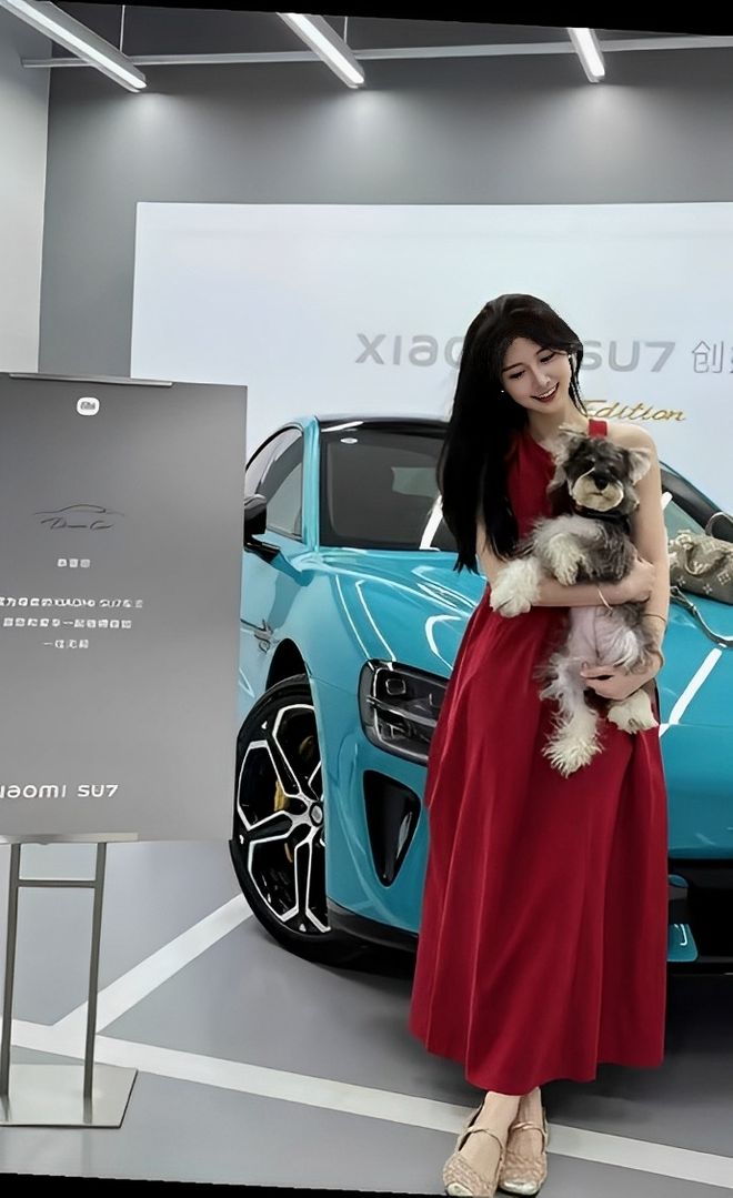 量都这么高的吗？仙女也就长这样吧麻将胡了2小米SU7的美女车主质(图10)
