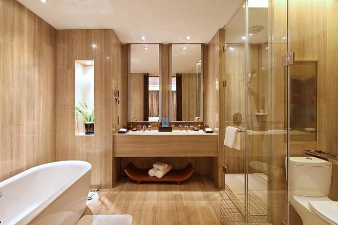 店设计：卫浴间暗藏古都纹案细节见巧思PG麻将胡了嘉宁颂 北京西长安街酒